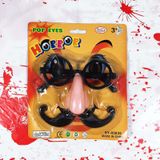  Phụ kiện Halloween bộ kính mũi râu Horror 
