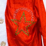  Bộ noel nam nhung hình ngôi sao trang phục Noel trẻ em 