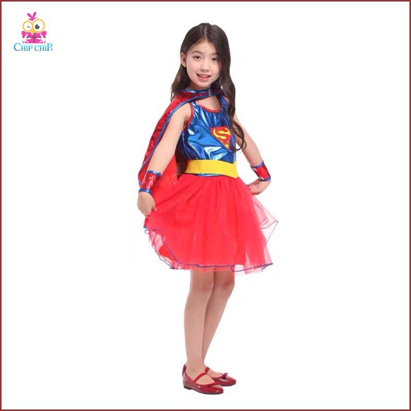  Trang phục Halloween bộ siêu nhân bé gái 