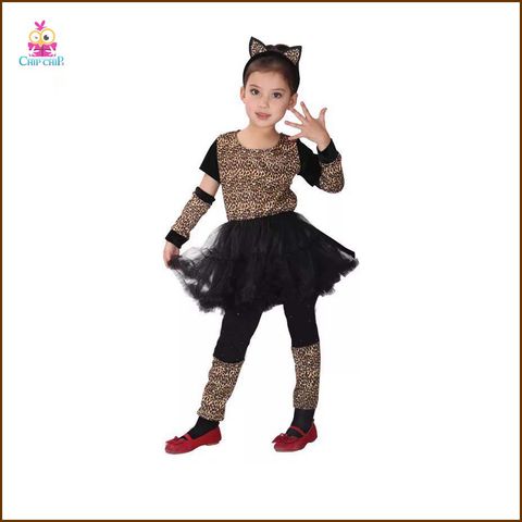 Bộ váy báo đầm xòe G0047 halloween costume chip chip