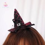 cài nón halloween nhện lưới 