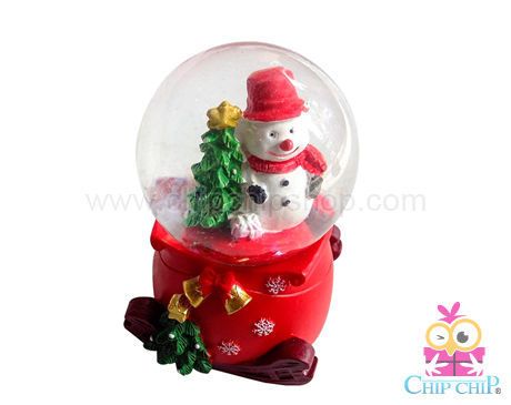  cầu nước người tuyết cây thông < 