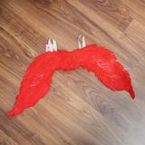  Phụ kiện Halloween đôi cánh lông kim tuyến đỏ 