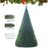  Cây thông trang trí Noel 3 loại lá gắn trái thông 