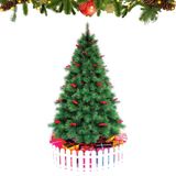  Cây thông trang trí Noel cước đầu vàng gắn trái đỏ 