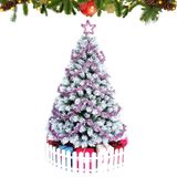  Cây thông trang trí Noel phủ tuyết A4 