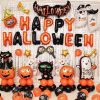 chữ phồng halloween cam đen