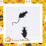  Trang trí Halloween chuột đen 
