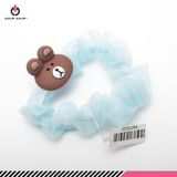  Dây buộc tóc scrunchies nhỏ đính đầu thú 