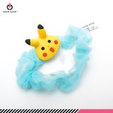  Dây buộc tóc scrunchies nhỏ đính đầu thú 