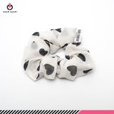  Dây buộc tóc scrunchies vải tim 