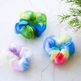  Dây buộc tóc scrunchies von 7 màu 