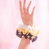  Dây buộc tóc scrunchies von hoa cúc 