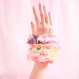  Dây buộc tóc scrunchies von màu trộn 