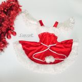  đầm noel người lớn cánh ren 