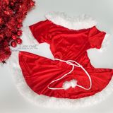  Đầm noel nhung lông người lớn 