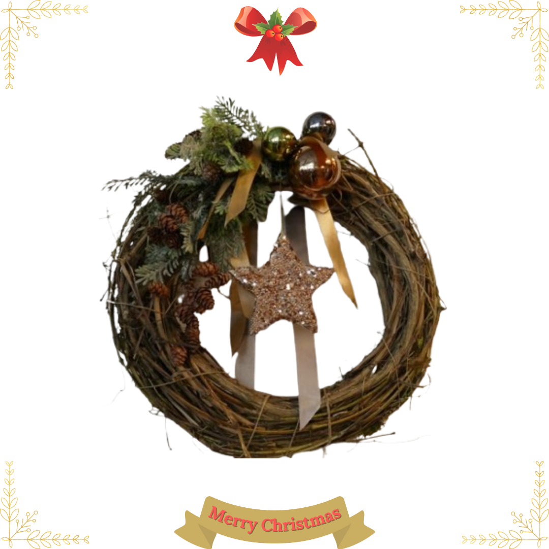  Vòng Nguyệt Quế MC Mini Trang Trí Noel 9c 