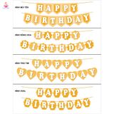  Dây Treo Trang Trí Happy Birthday Màu Cam - Chipchipshop 