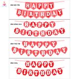  Dây Treo Trang Trí Happy Birthday Màu Đỏ - Chipchipshop 