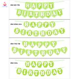  Dây Treo Trang Trí Happy Birthday Màu Xanh Lá - Chipchipshop 