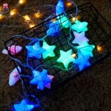  Dây đèn trang trí Noel ngôi sao 