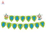  Dây Treo Trang Trí Happy Birthday Khỉ Màu Xanh Lá - Chipchipshop 