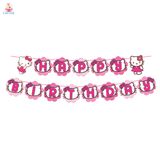  Dây Treo Trang Trí Happy Birthday Hello Kitty Màu Hồng - Chipchipshop 