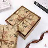  Hộp vuông nơ bìa báo 