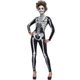  Trang phục hóa trang Halloween nữ bồ đồ xương trắng dài 