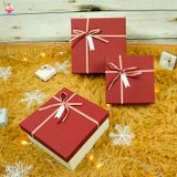  Hộp quà vuông nơ best wish 