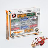  Đồ chơi bé trai hộp xe sắt 12 chiếc DIE CAST 