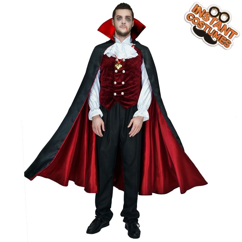  Áo choàng Halloween đỏ đen 110cm 