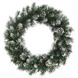  Vòng Hoa KT Bạc Trang Trí Noel W20-3LL-SD 50.80 cm 
