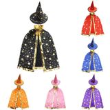  Áo choàng nón Halloween ngôi sao 80cm 
