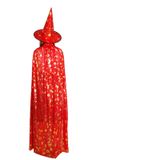  Áo choàng in phù thủy bí dơi nón voan 