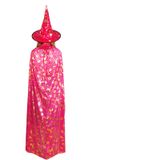  Áo choàng in phù thủy bí dơi nón voan 