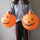  Lồng đèn giấy hình bí ngô, nhện, dơi trang trí halloween 