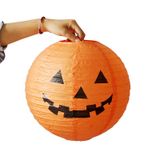  Lồng đèn giấy hình bí ngô, nhện, dơi trang trí halloween 