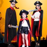  Áo choàng Halloween dracula đỏ đen không nón 