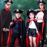  Áo choàng Halloween dracula đỏ đen không nón 