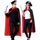  Áo choàng Halloween dracula đỏ đen không nón 