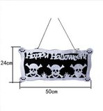  Bảng trang trí đầu lâu halloween 