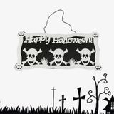  Bảng trang trí đầu lâu halloween 