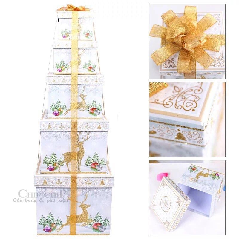  Hộp quà trang trí noel 