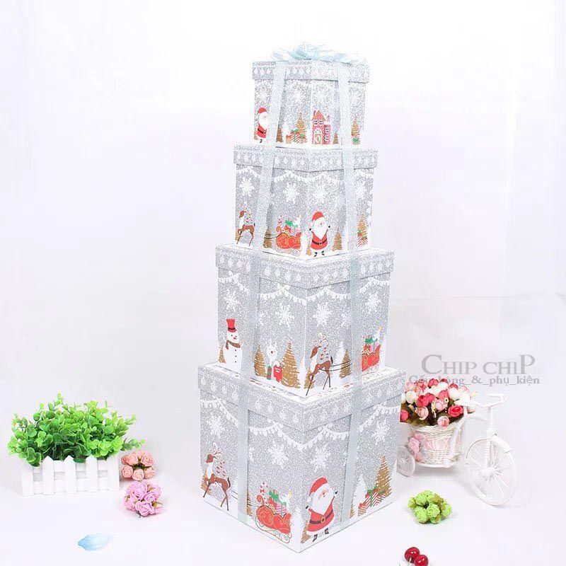  Hộp quà Noel kim tuyến 