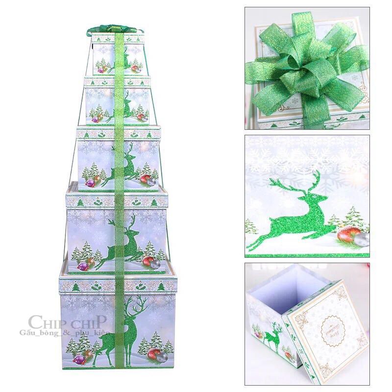  Hộp quà trang trí noel 