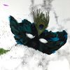 Phụ kiện Halloween mặt nạ đại bàng màu đính lông