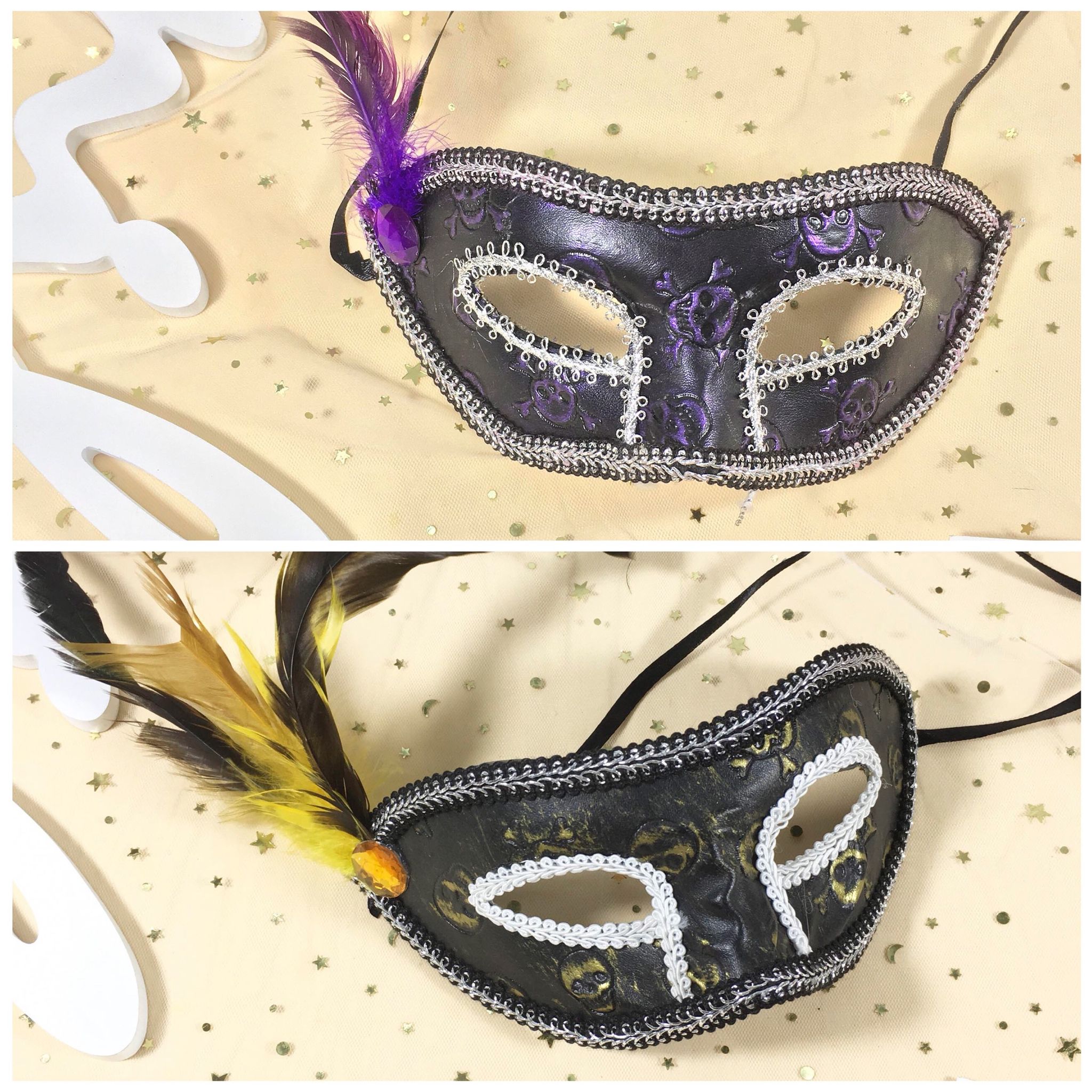  Mặt nạ Halloween khuyết in đầu lâu 