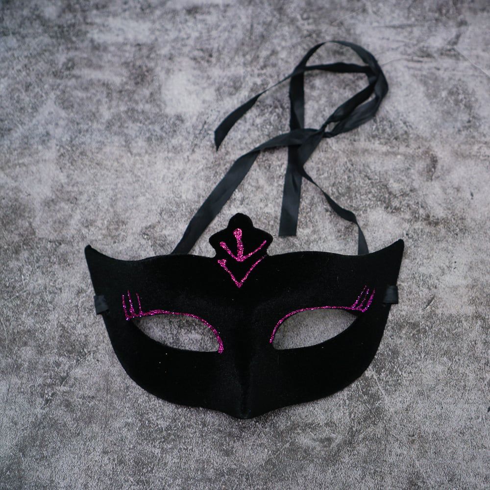  Mặt nạ Halloween nhung mi mắt kim tuyến 