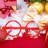 Mắt kính nón nơ phụ kiện Noel